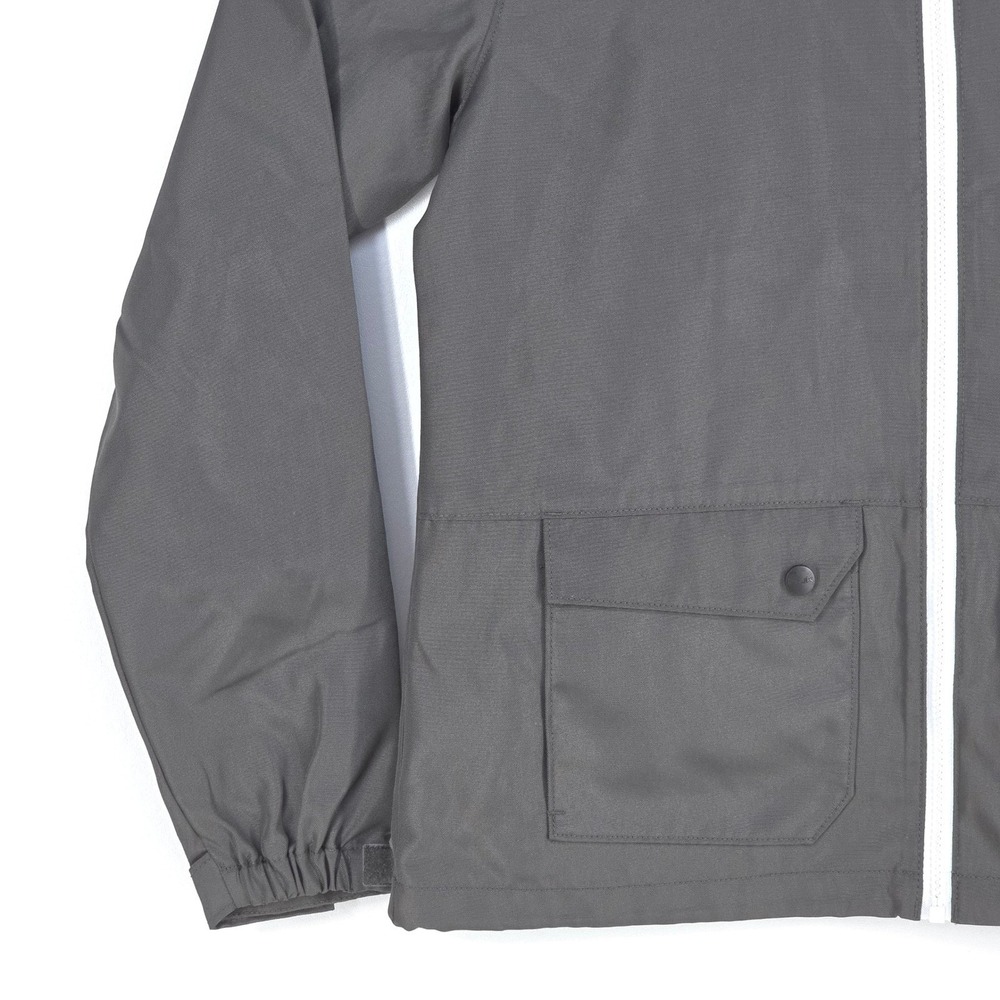 Huk Breaker Performance Windbreaker Jacket Gray Hooded Lightweight Shell Medium - Picture 12 of 16